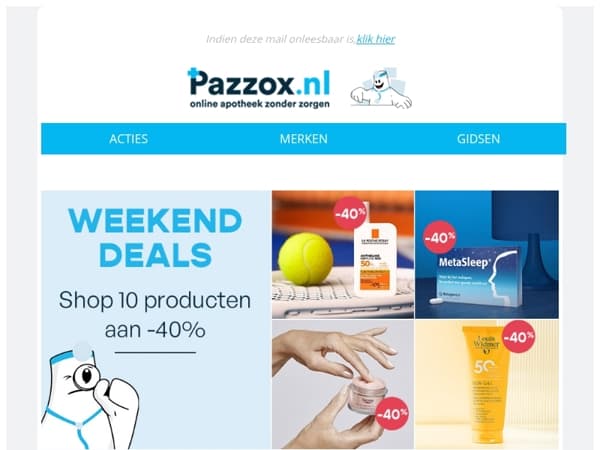 🔥 Weekenddeals: -40% op 10 topproducten!