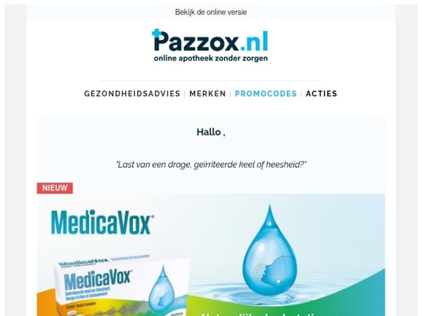 Droge keel of hees? Ontdek MedicaVox