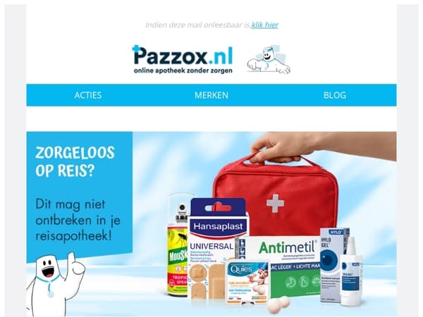 ✈️ De complete reisapotheek in één klik!