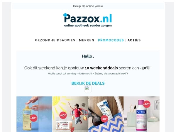 🔥 Weekenddeals: -40% op 10 topproducten!