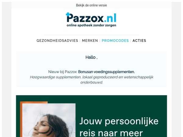👀 Bonusan nu ook bij Pazzox!