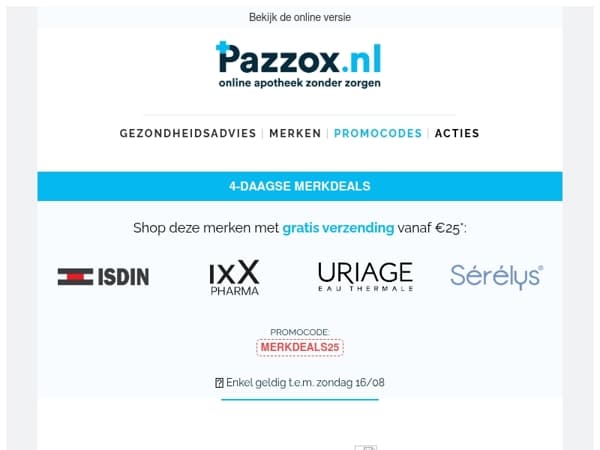 🔥 Nieuwe merkdeals
