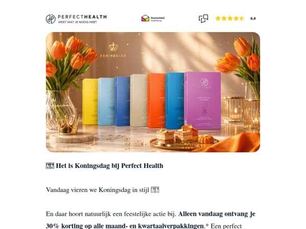 Vier vandaag Koningsdag met 30% voordeel 🇳🇱