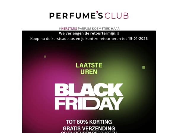 🚨 Black Friday. Laatste uren! 🚨