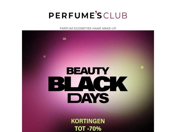 ⏰ Beauty BLACK DAYS: Tot -70% + 20% extra!