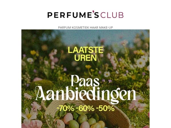 ⏰ Laatste uren van de paasaanbiedingen