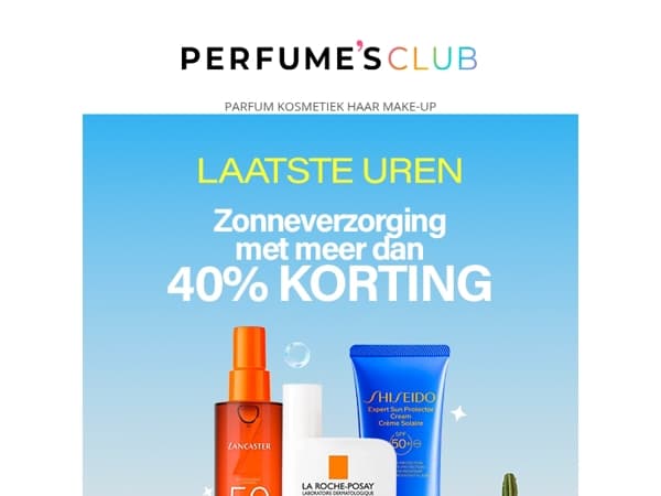 ☀️ Laatste uren! Bescherm vandaag je huid! 🌴