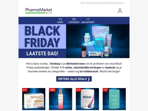 ⏳ Laatste kans: Black Friday eindigt vannacht