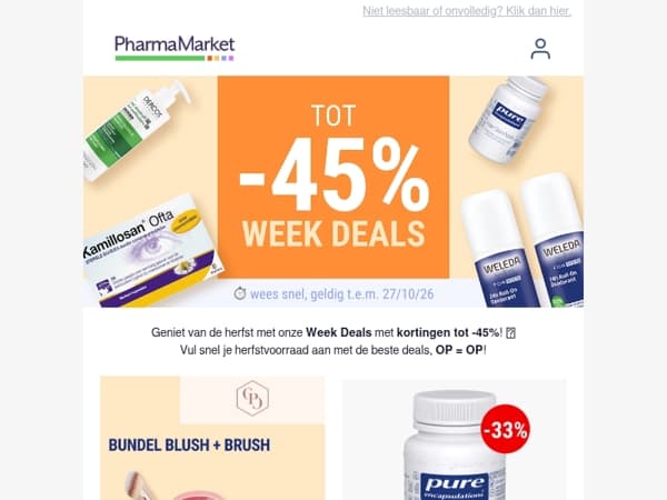Week Deals: tot -45% 🍂