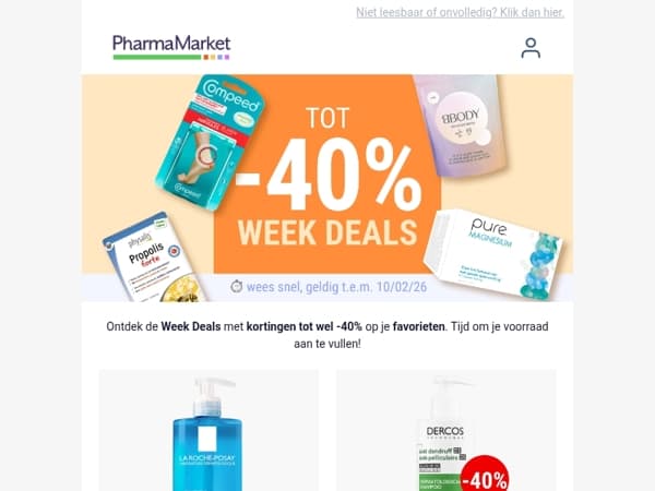 Week Deals: tot -40% op je favorieten