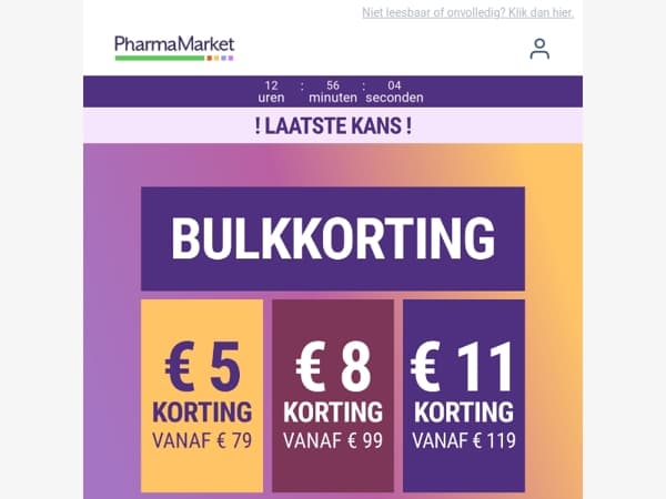 ⌛️ Laatste kans: tot € 11 korting boven op soldenprijzen