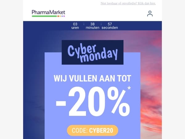 ⏳ Laatste kans: Cyber Monday eindigt vanavond