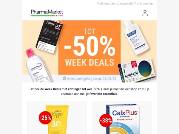 Week Deals: tot -50%