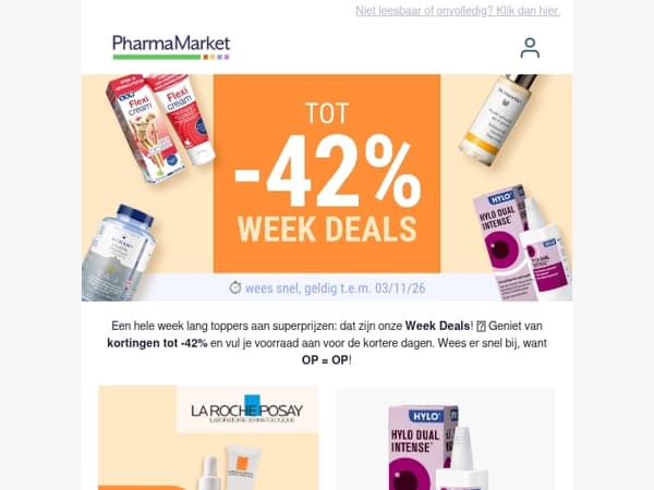 Mailaanbiedingen, jouw Week Deals tot -42% 🍂