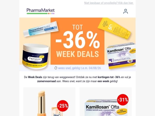 Week Deals: tot -36% ☀️