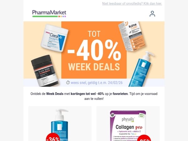 Week Deals: tot -40% op je favorieten