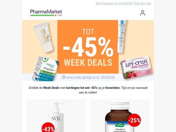 Week Deals: tot -45% op je favorieten