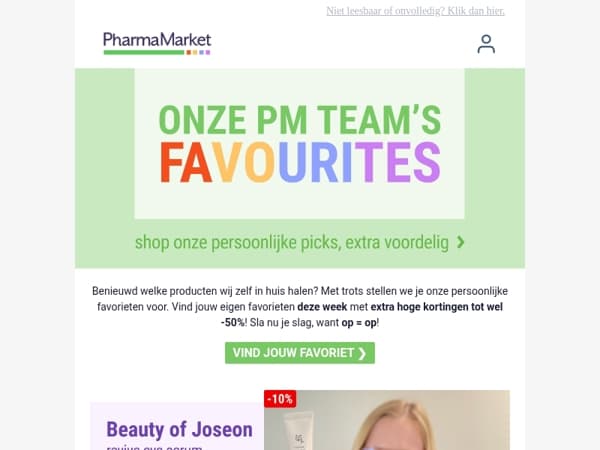 Onze favorieten 💚 nu tot -50%