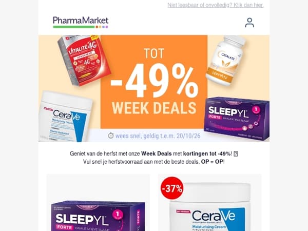 Week Deals: tot -49% 🍂