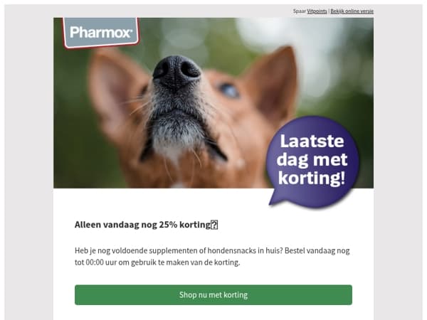Laatste dag met korting op het gehele assortiment⏰