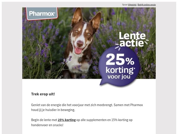 Tot 25% korting voor jou!🐶😺