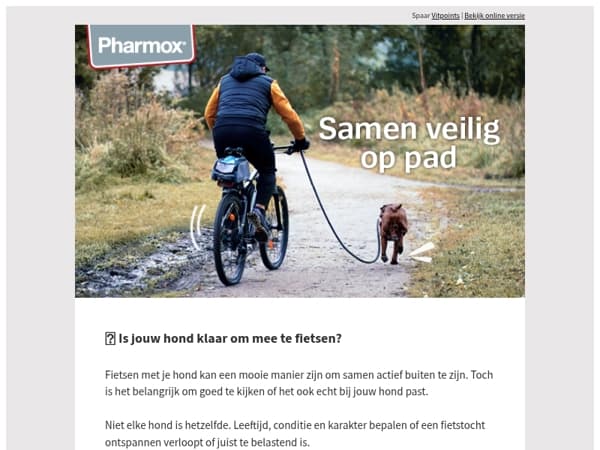 Samen fietsen met je hond: waar moet je op letten? 🐾