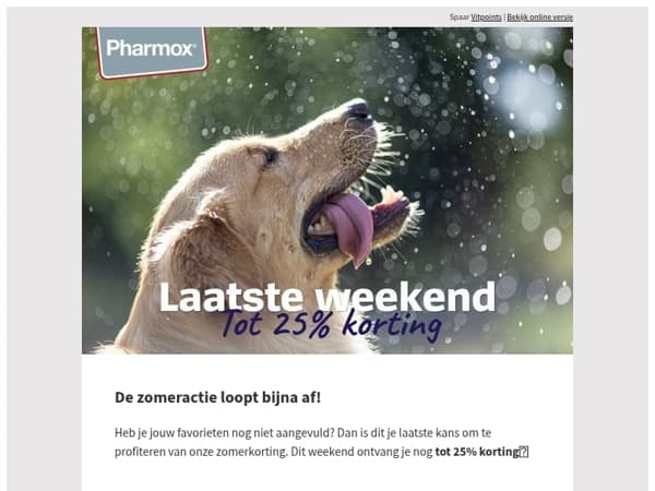 Nog één weekend profiteren van korting tot 25%
