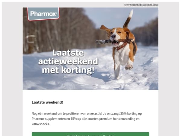 Laatste weekend! Tot 25% korting