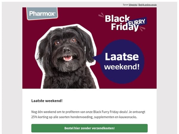 Laatste weekend! 25% korting