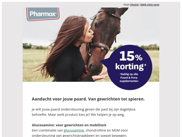 15% KORTING Paard & Pony supplementen 🐎