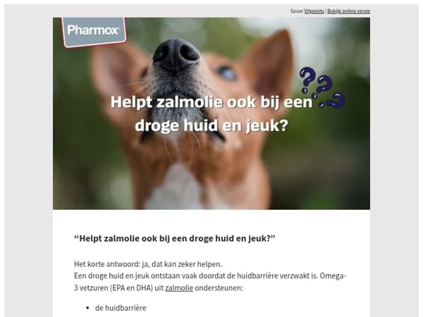 Dit doet omega-3 met de huid van je hond ✨