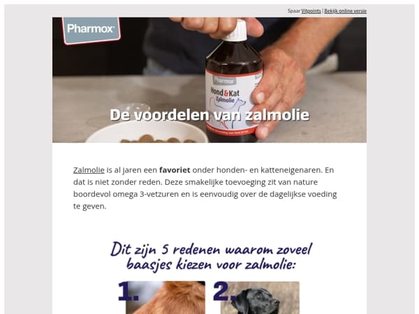 5 redenen om zalmolie te geven 🐟