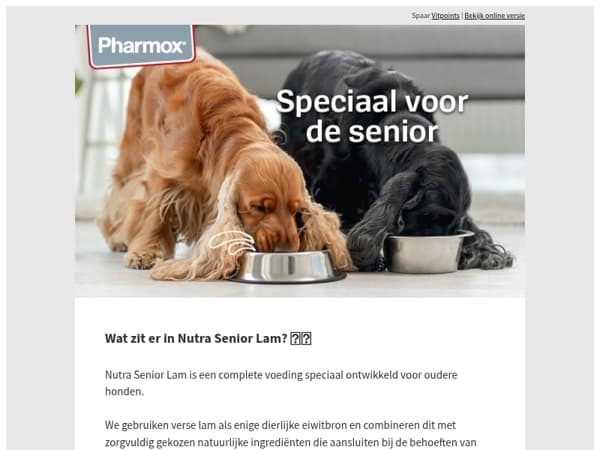 Wat zit er in Nutra Senior Lam? 🥩🐾
