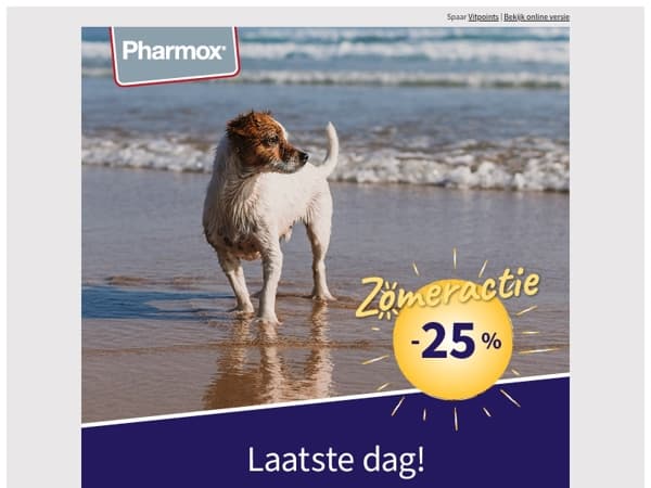 Laatste dag met 25% korting