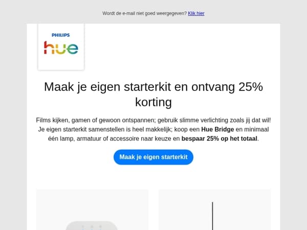 🔥 25% korting op een zelf samengestelde starterkit