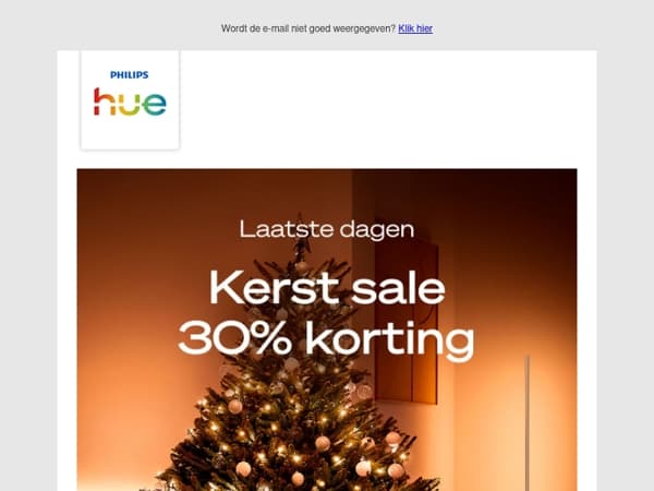 ⏰ Laatste dagen: 30% korting🎄