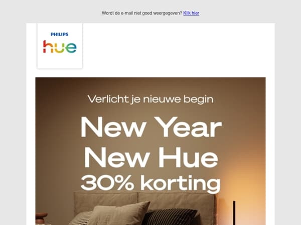 Deals💡30% korting: New Year, New Hue!