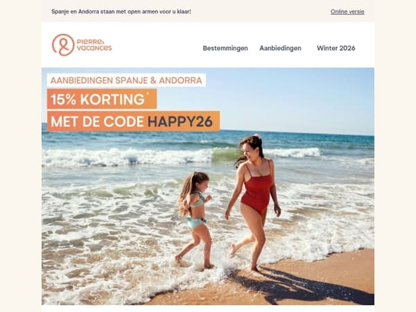 -15% op uw zonvakanties ☀️