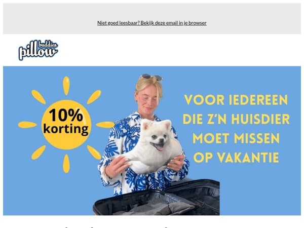 Voor iedereen die z’n huisdier moet missen op vakantie