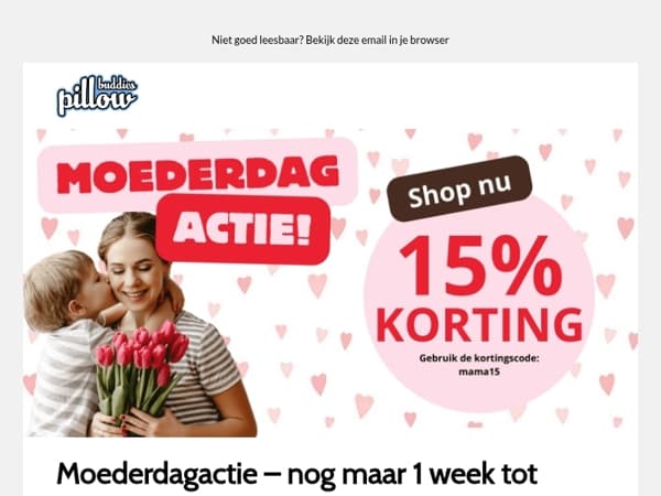 Moederdagactie – nog maar 1 week tot Moederdag!