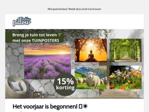 Geniet extra van je tuin of balkon met onze Tuinposters