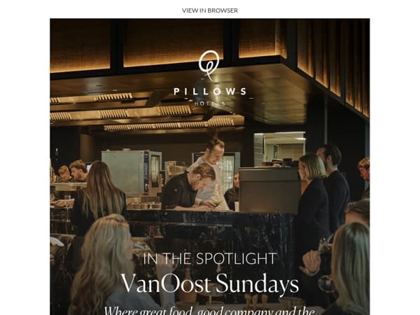 In the spotlight: VanOost Sundays