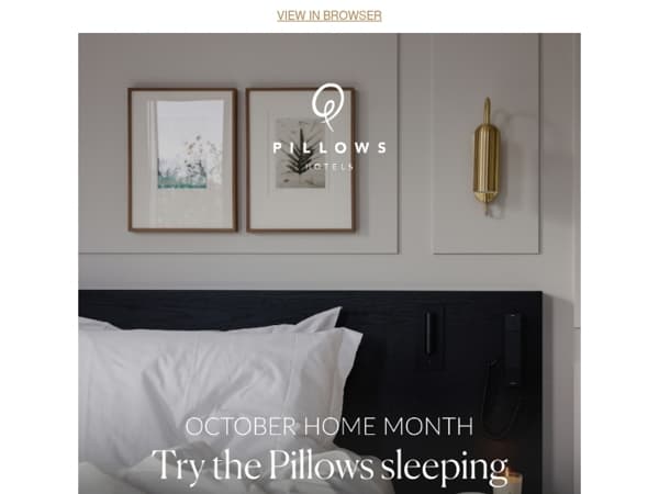 October Home Month: Bring the Pillows Feeling Home