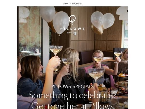 Something to celebrate? Host it at Pillows Hotels