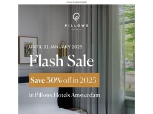 Amsterdam Flash Sale: 30% Off stays in 2025