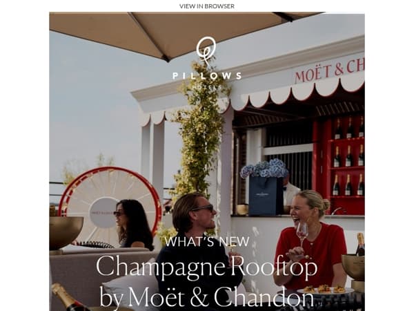 New! Champagne Rooftop Terrace at Pillows Maurits at the Park in Amsterdam
