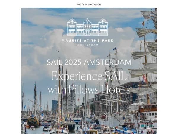 Only 4 Seats Remaining – Private Boat Tour During SAIL Amsterdam 2025