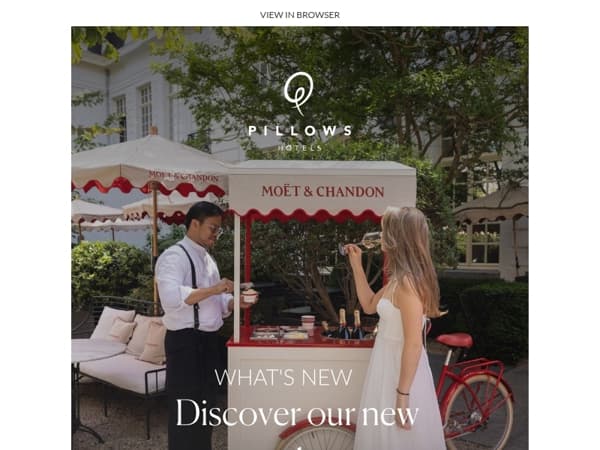 New this summer at Pillows Hotels