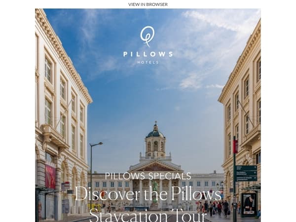 Book the Pillows Staycation Tour