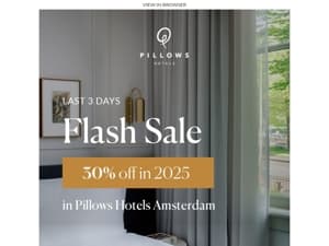 Last Chance: 30% Off Amsterdam Stays in 2025